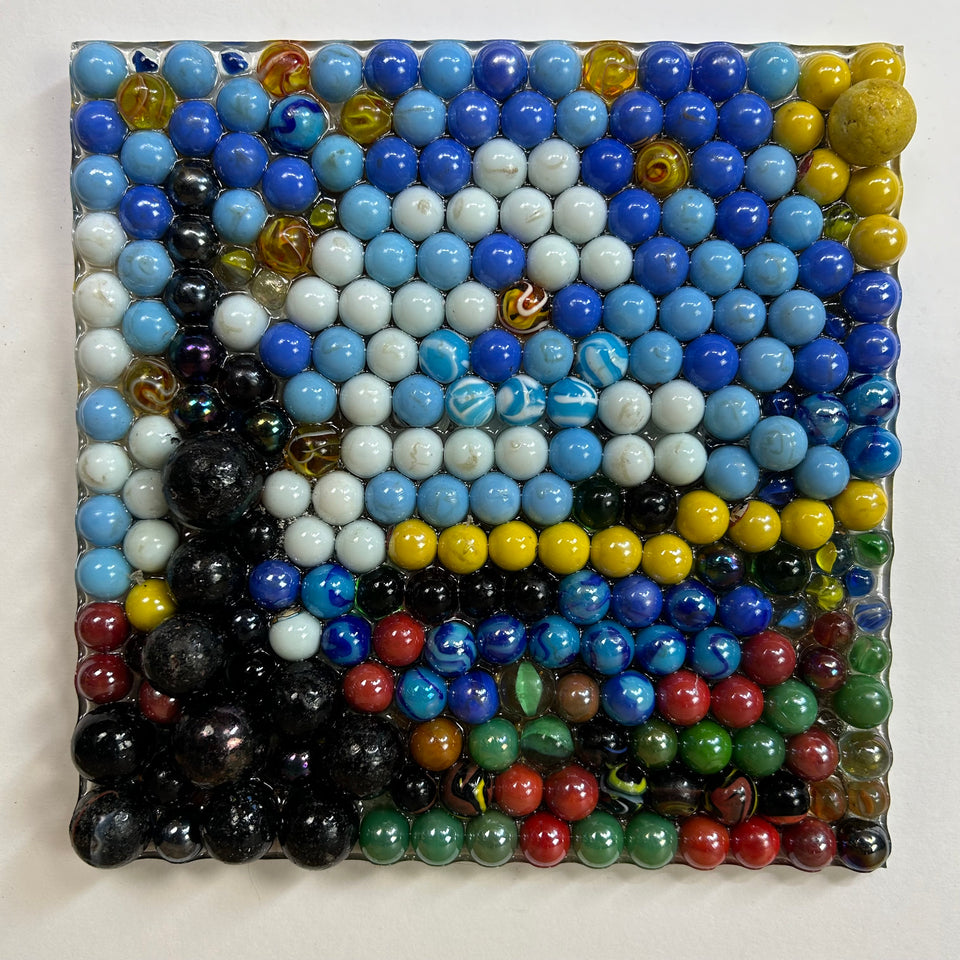 Marbles Art: a Starry Night of marbles - Original artwork