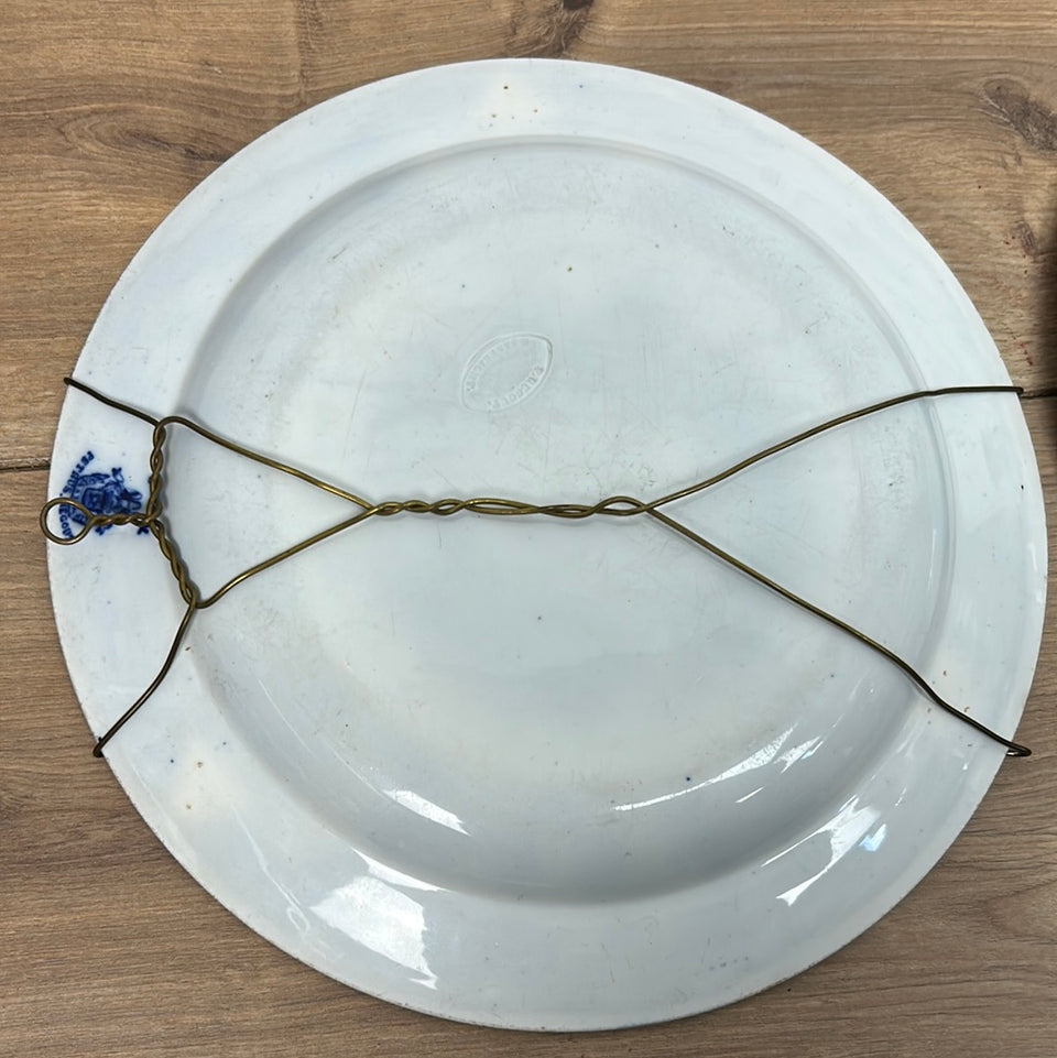 Two Vintage Plates Dutch Delfts Blue from Petrus Regout (Maastricht)