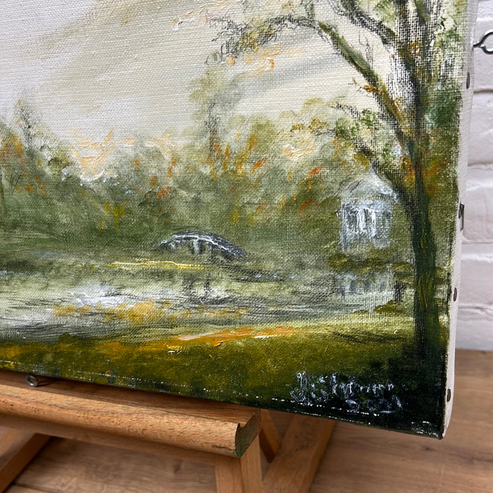 Oil painting by J. Schrama