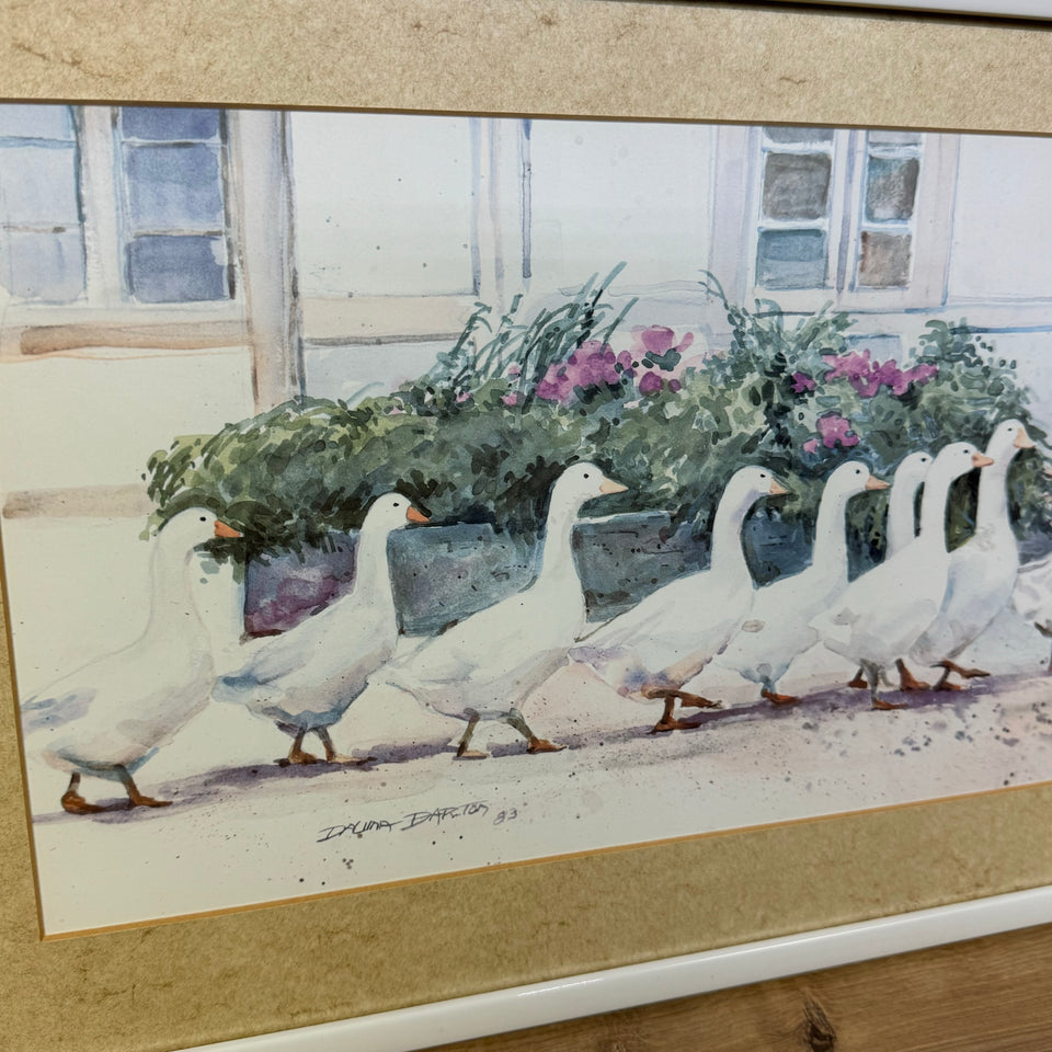 Dawna Barton “Dinner Call” Geese’s going to dinner