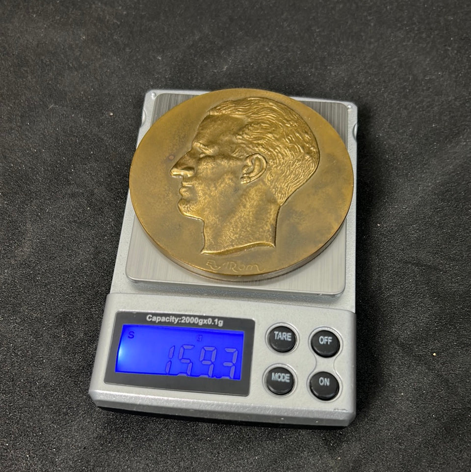 Belgie-Belgique Medaille Brons koning Boudewijn