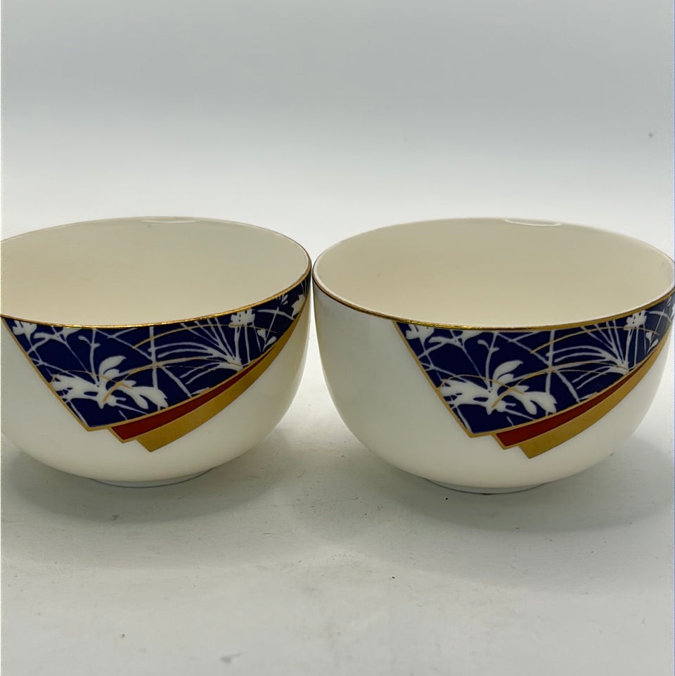 Three Japanese porcelain cups by Narumi Japan