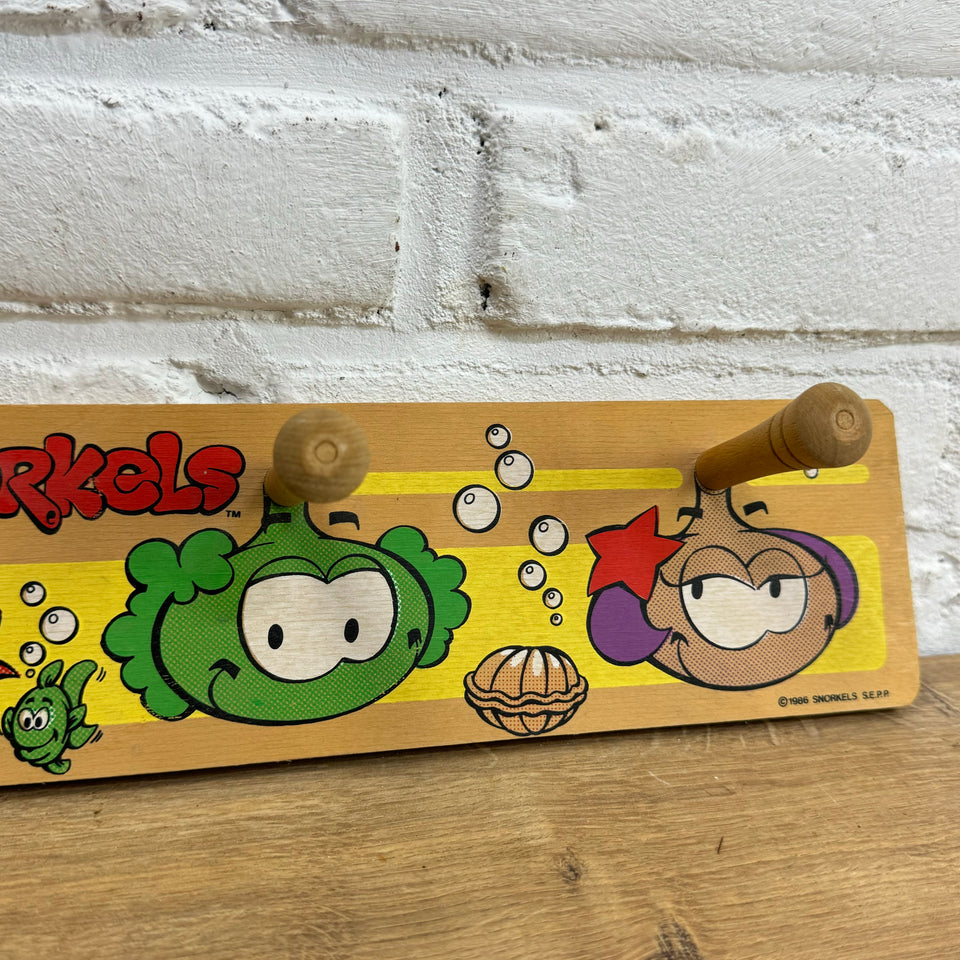 Snorkels - Snorks - Vintage Children’s room coat rack