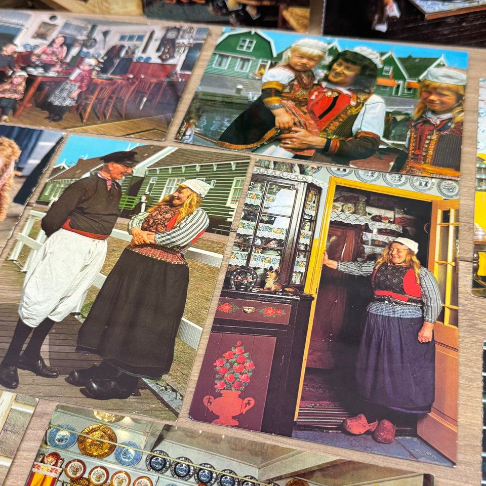 Vintage postcard Collection of Dutch Folklore Costume photo cards – Holland’s Traditional Culture Costumes