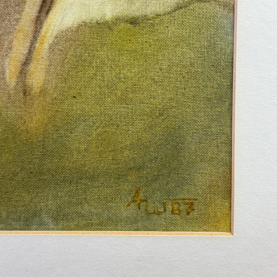 Abstract Farm house - German School painting