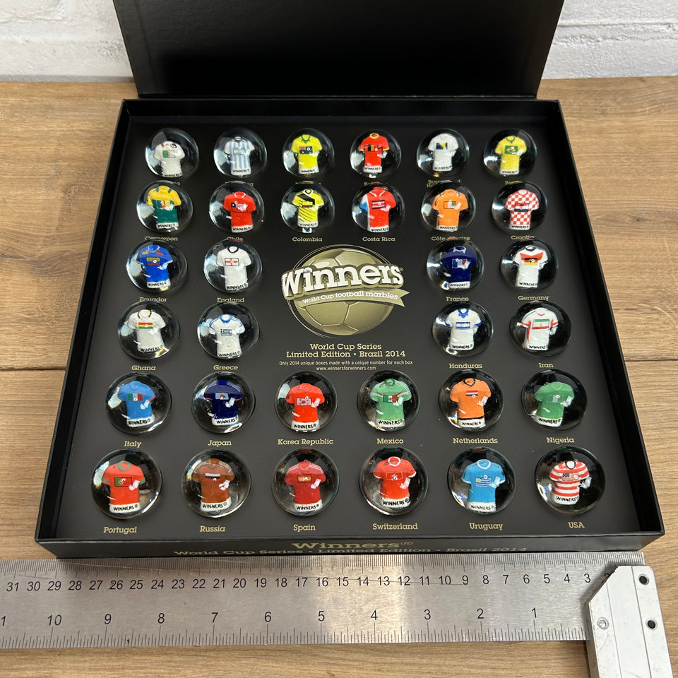 Limited Set - Display box World Cup Football Marbles -