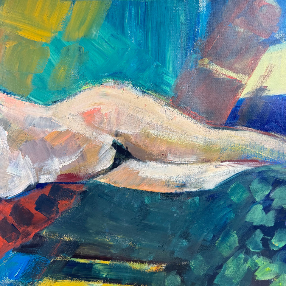 Very large painting: Pure beauty by Coraline Bäcker