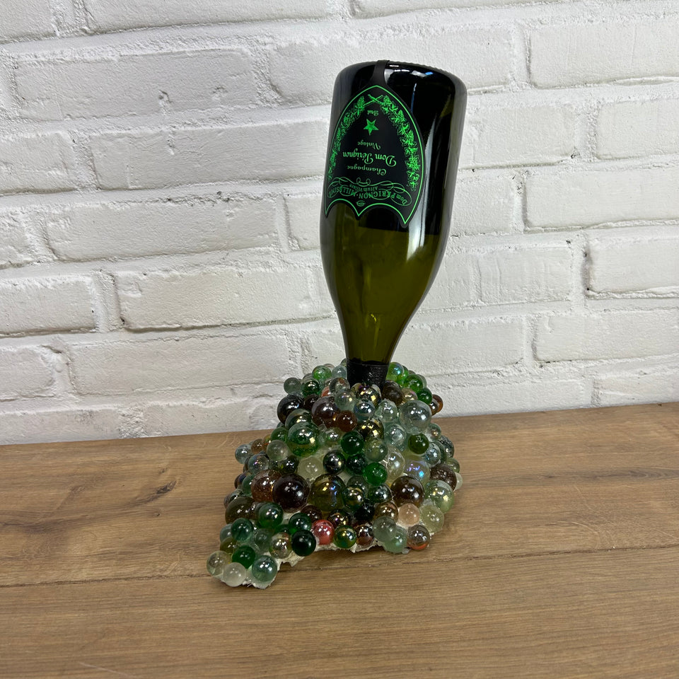 Dom Pérignon Bottle pouring Marbles statue