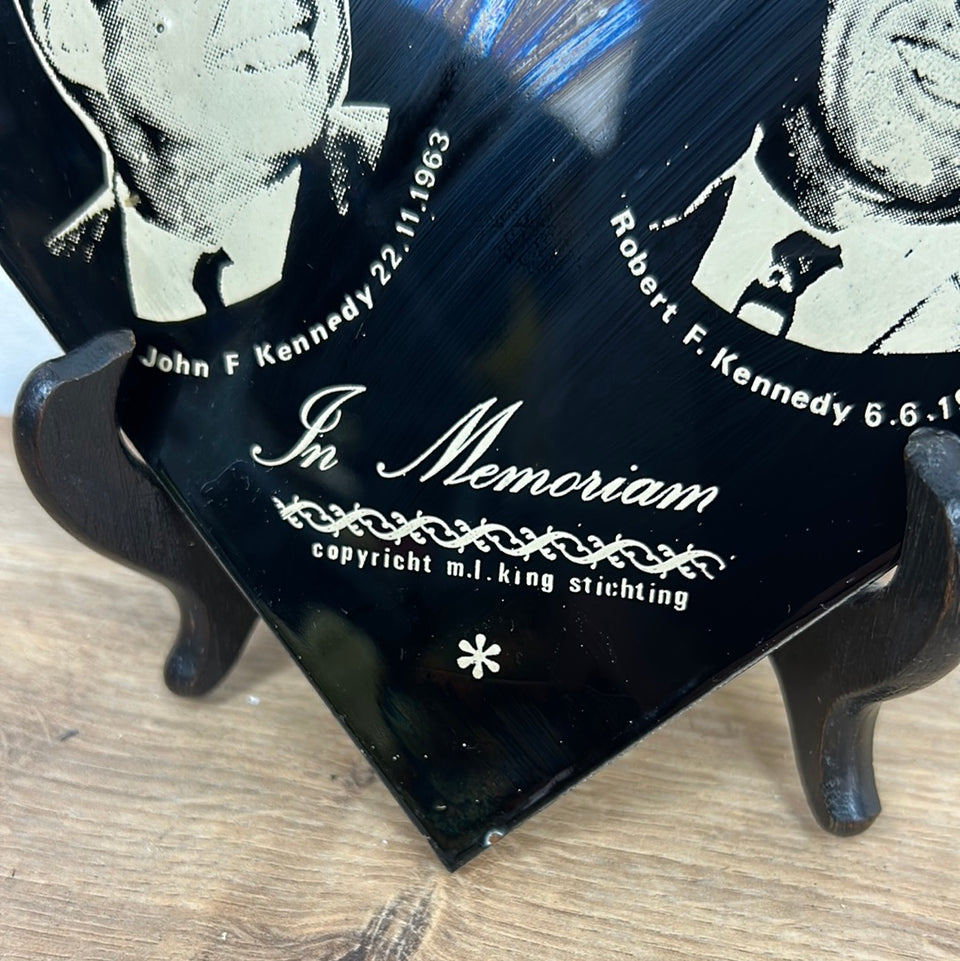 Dr. Martin Luther King Memorial plate - John F. Kennedy - Robert F. Kennedy