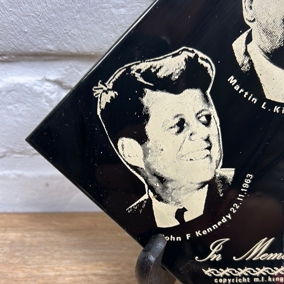 Dr. Martin Luther King Memorial plate - John F. Kennedy - Robert F. Kennedy