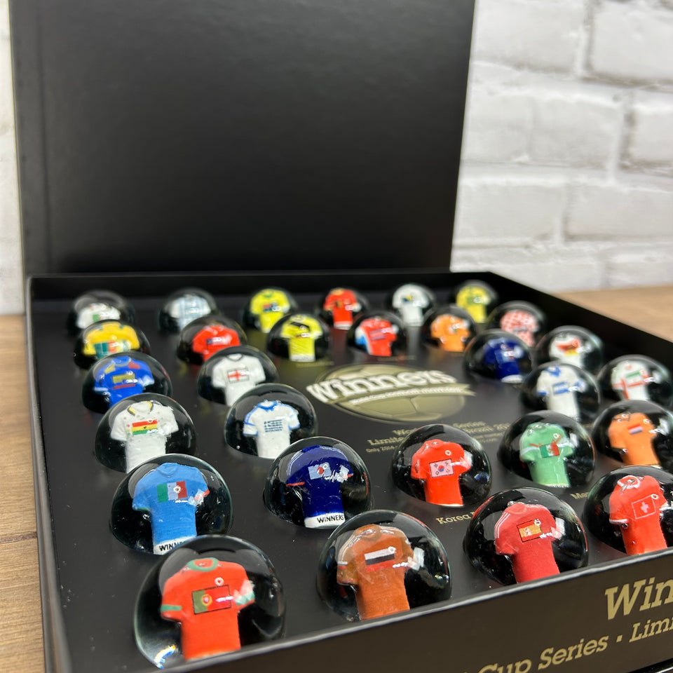 Limited Set - Display box World Cup Football Marbles -