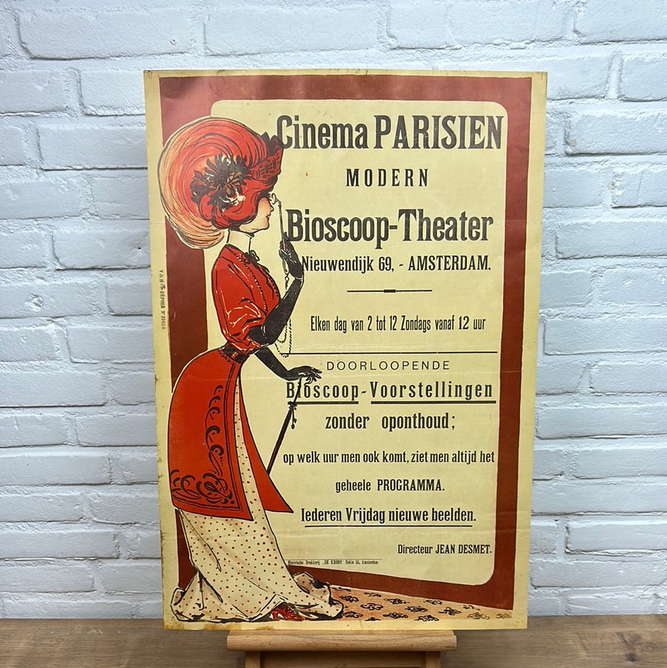 Cinema Parisien Amsterdam Antique advertisement reproduction