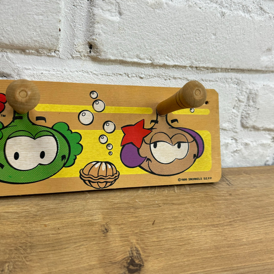 Snorkels - Snorks - Vintage Children’s room coat rack