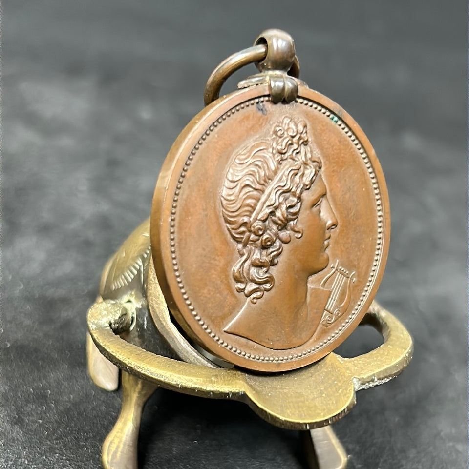 Bronze medaillon 1900 - Royal Academy of Music - London John Pinches