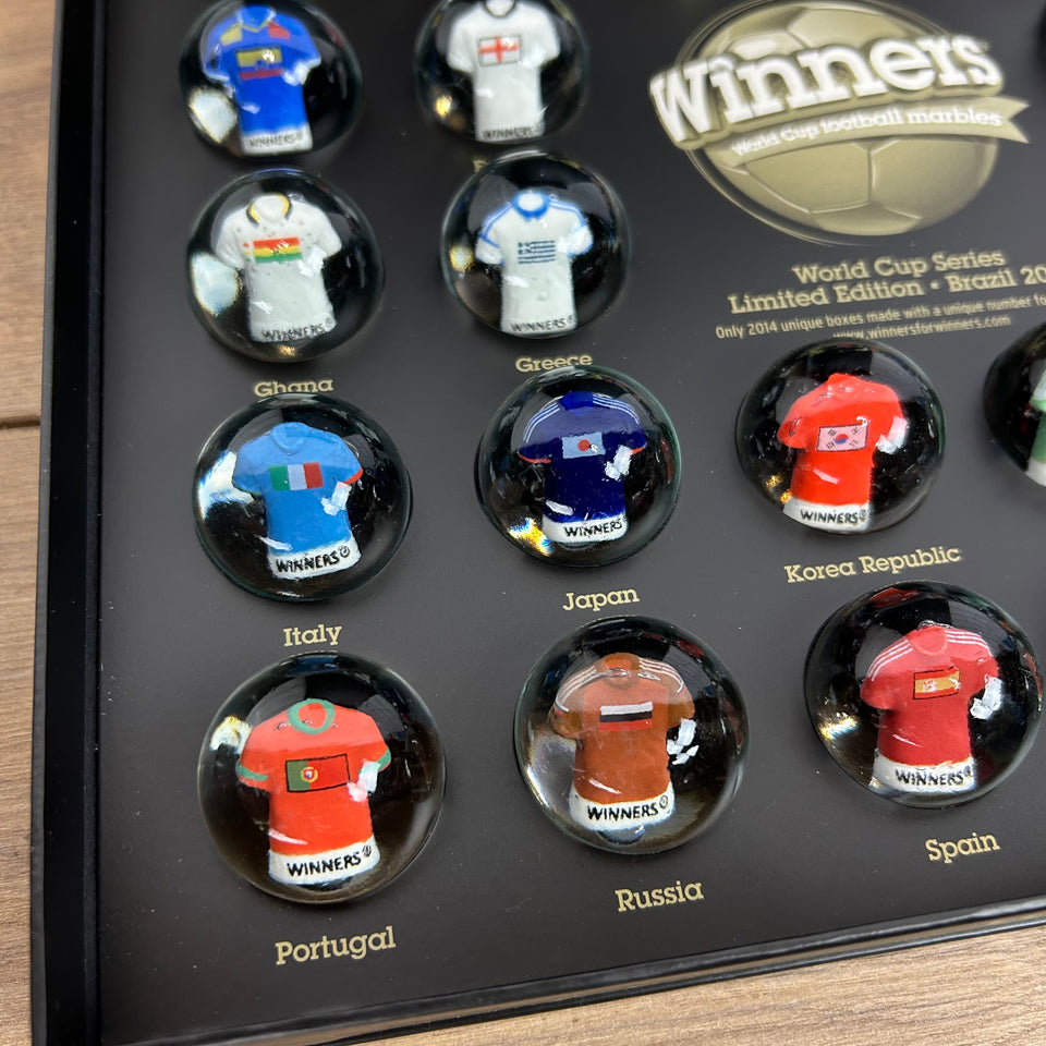 Limited Set - Display box World Cup Football Marbles -