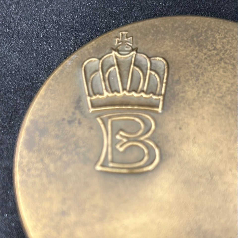 Belgie-Belgique Medaille Brons koning Boudewijn