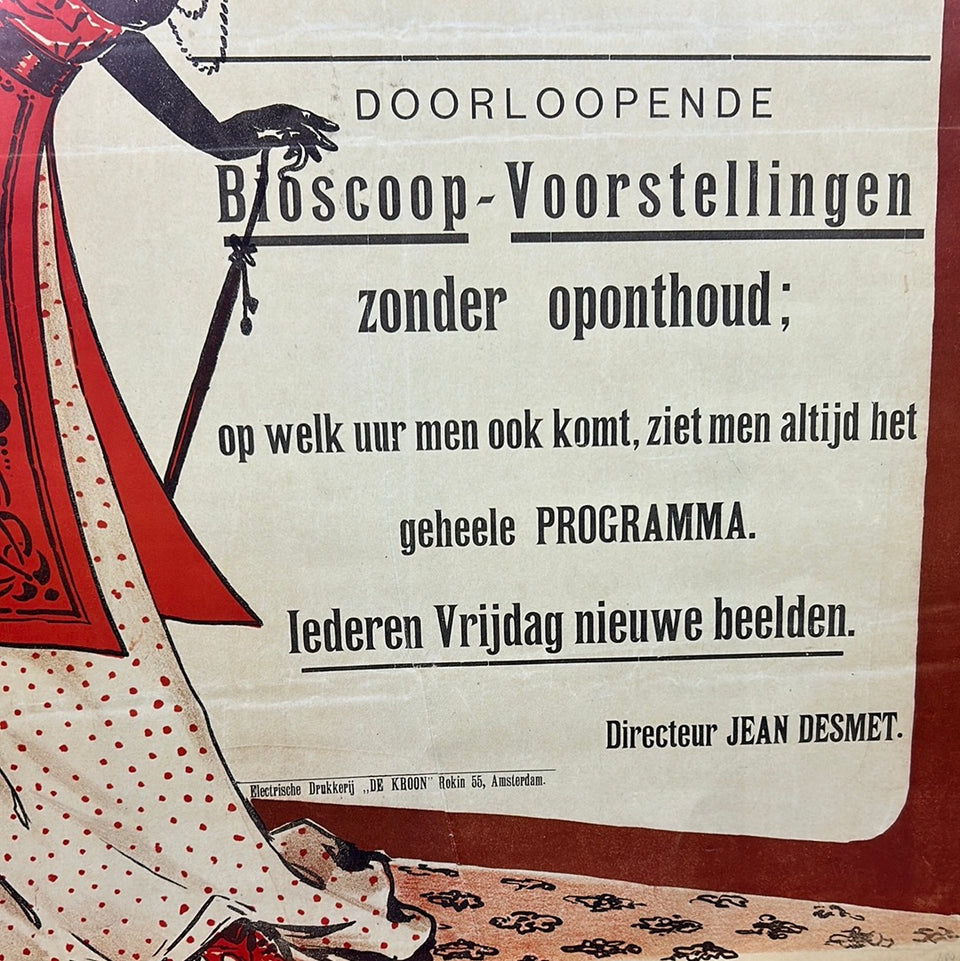 Cinema Parisien Amsterdam Antique advertisement reproduction