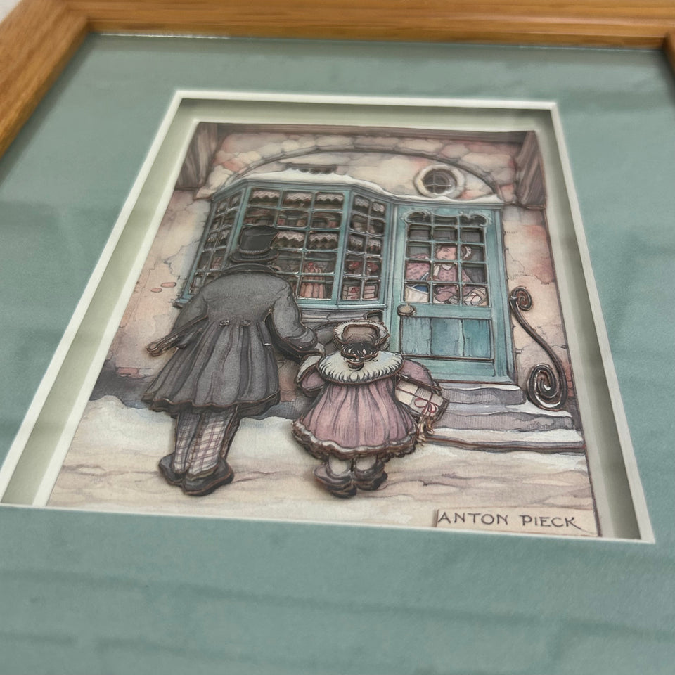 2 Diorama’s discounted set - Anton Pieck Print, 3D multiple layers depth custom object.