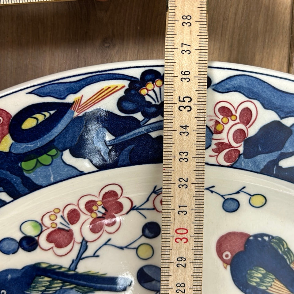 Large Peacock Porcelain plate