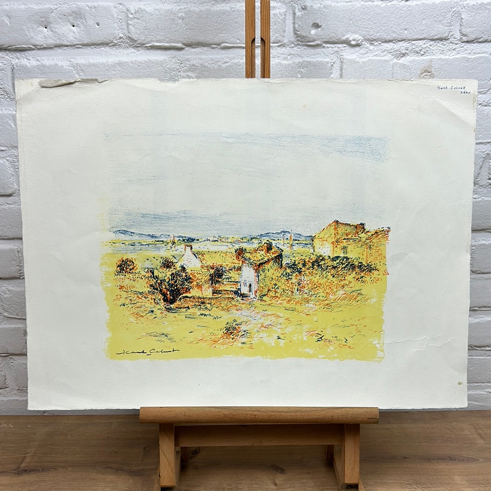 Village in the valley Lithograph by Karel Colnot