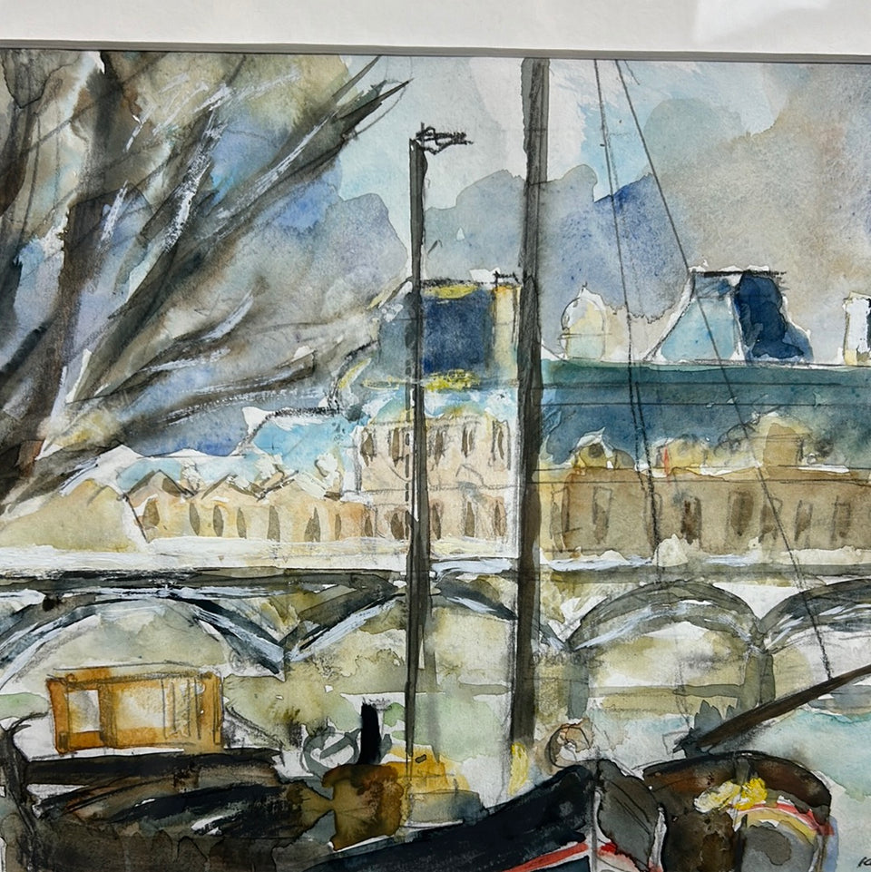 Paris watercolor by Kees Sanders