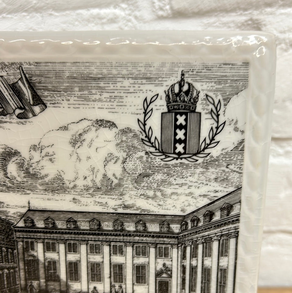 Memorial plate 700 year Amsterdam - Meysies Burgerweeshuys