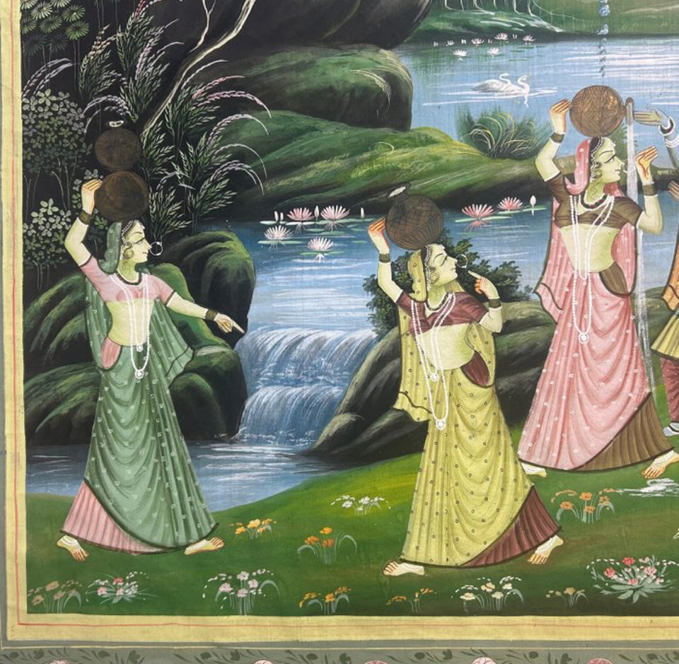 Pichwai Krishna Painting - Indian Art - Handpainted