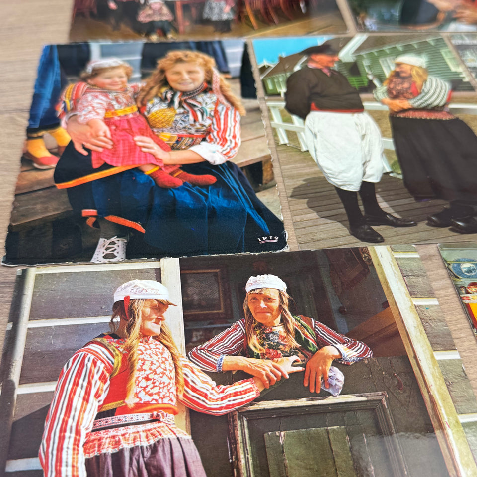 Vintage postcard Collection of Dutch Folklore Costume photo cards – Holland’s Traditional Culture Costumes