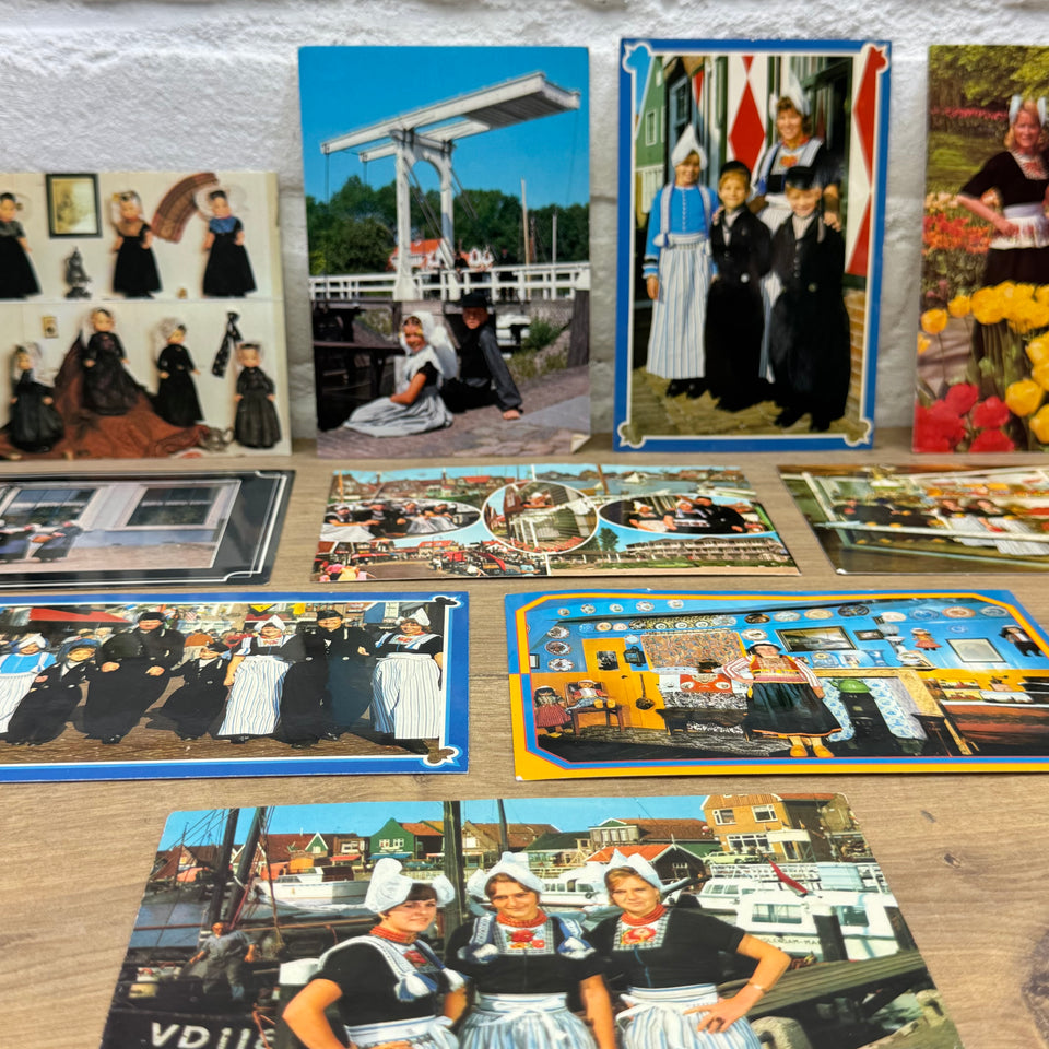 Vintage Holland postcards - Collection of Dutch Folklore Costume photo cards – Holland’s Traditional Culture Costumes