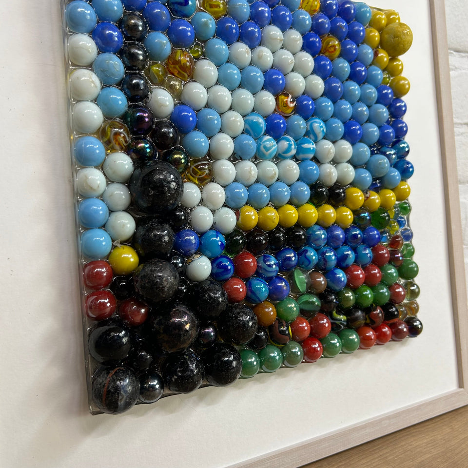 Marbles Art: a Starry Night of marbles - Original artwork