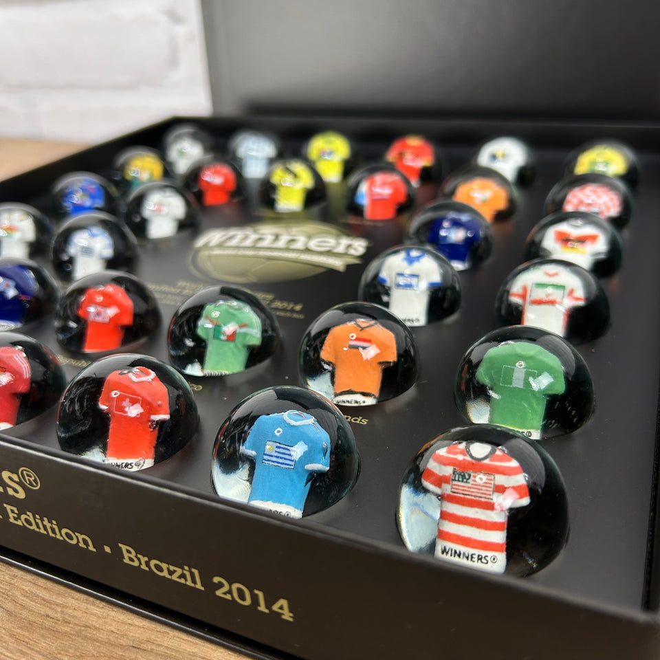 Limited Set - Display box World Cup Football Marbles -