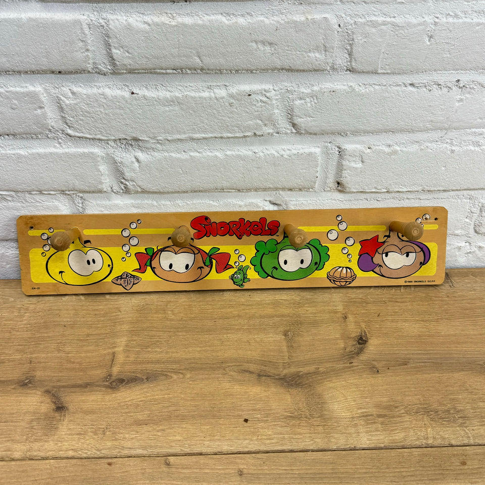 Snorkels - Snorks - Vintage Children’s room coat rack