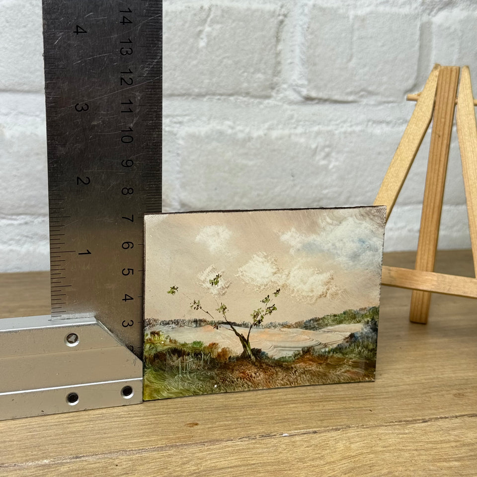 Miniature painting Abstract Landscape by Artes Marcos y Molduras