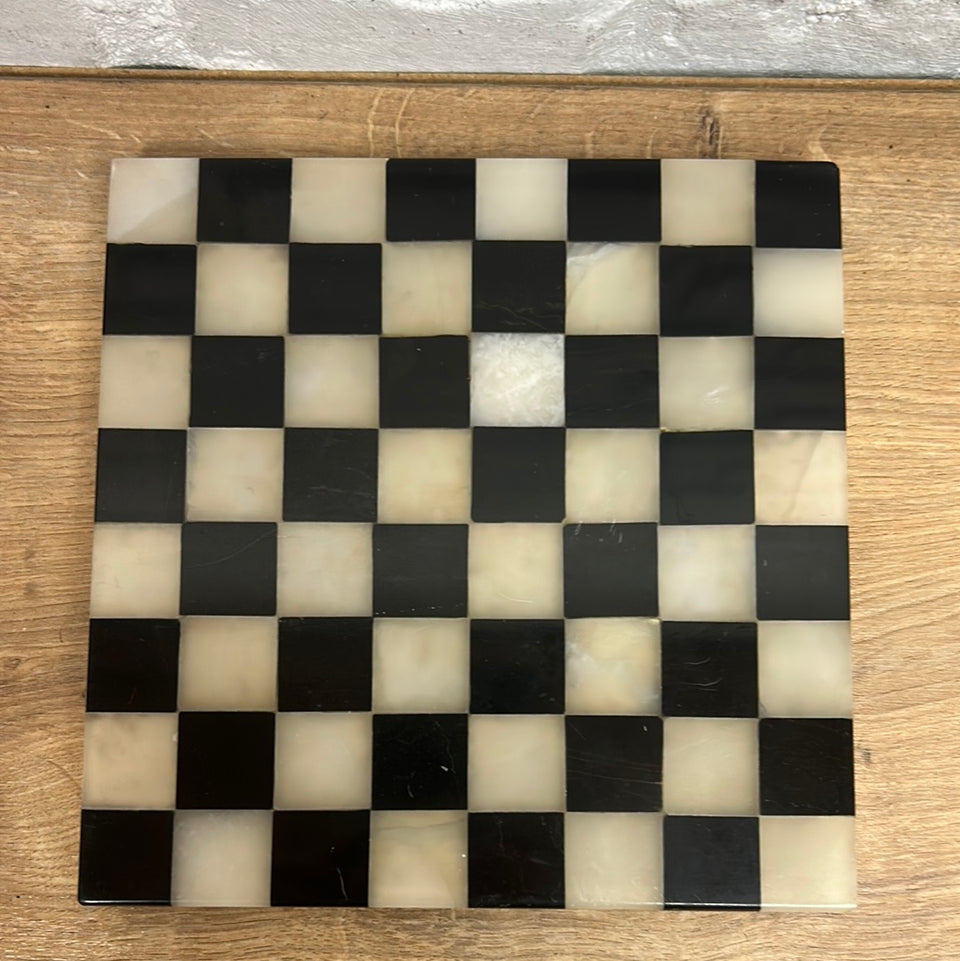 Marble Chess board - Antique marble chess board, black and white marble deck