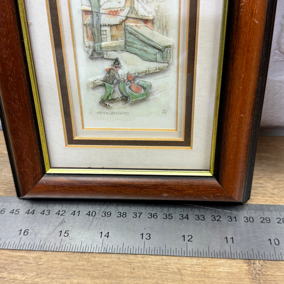 4 Pieck Diorama’s set- Anton Pieck Print, 3D multiple layers depth custom object.