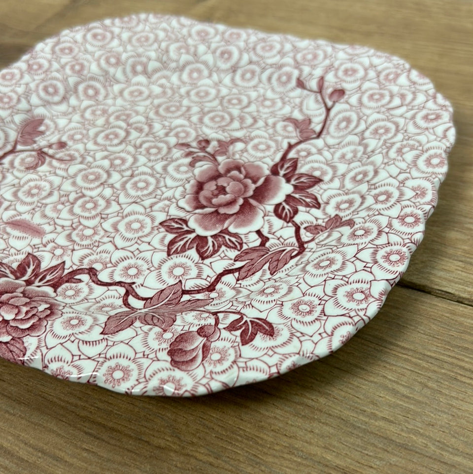 Ceramic Plate with floral Lotus decoration Johnson Brothers England