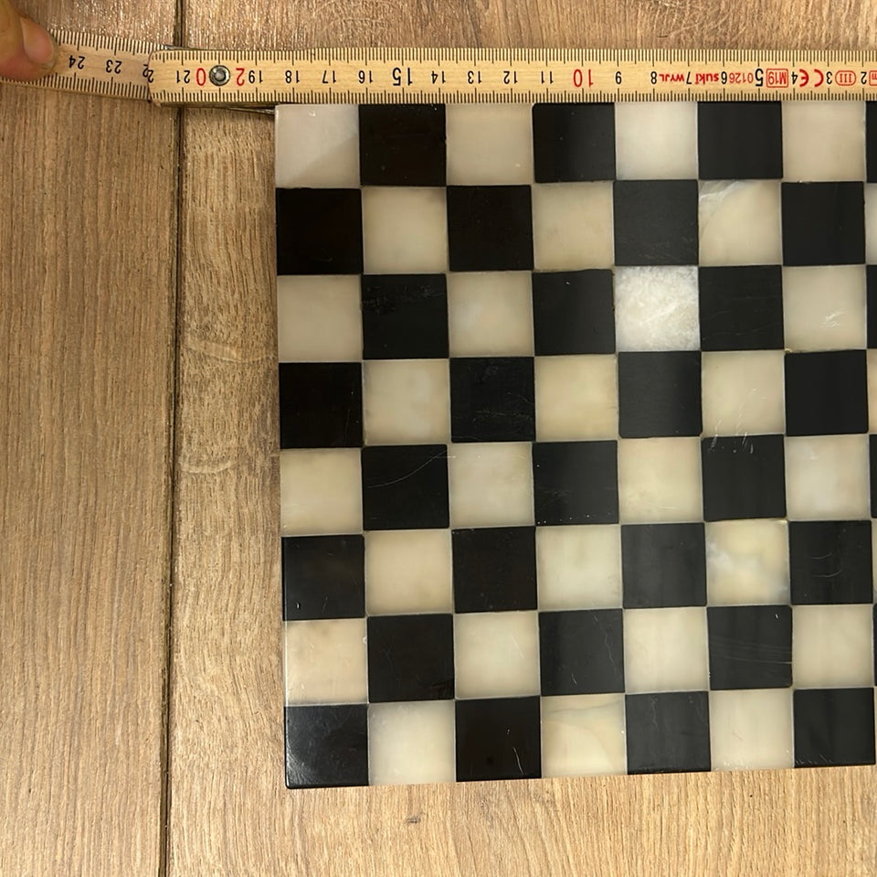 Marble Chess board - Antique marble chess board, black and white marble deck