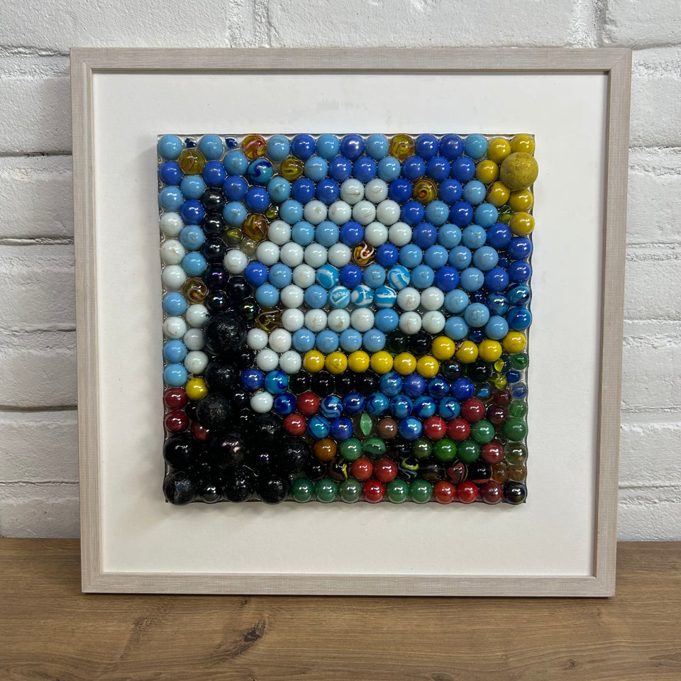 Marbles Art: a Starry Night of marbles - Original artwork