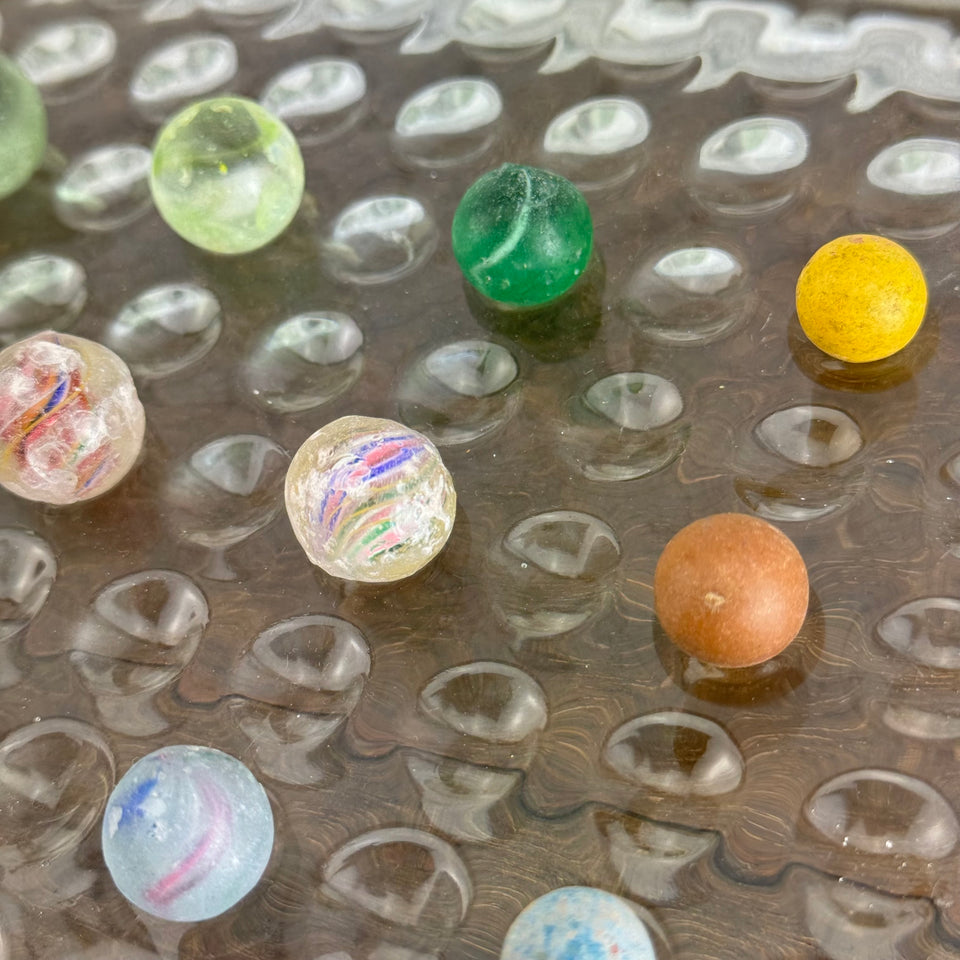 Antique marbles set of 20 rare marbles - Latticino Marbles - China Marbles and more