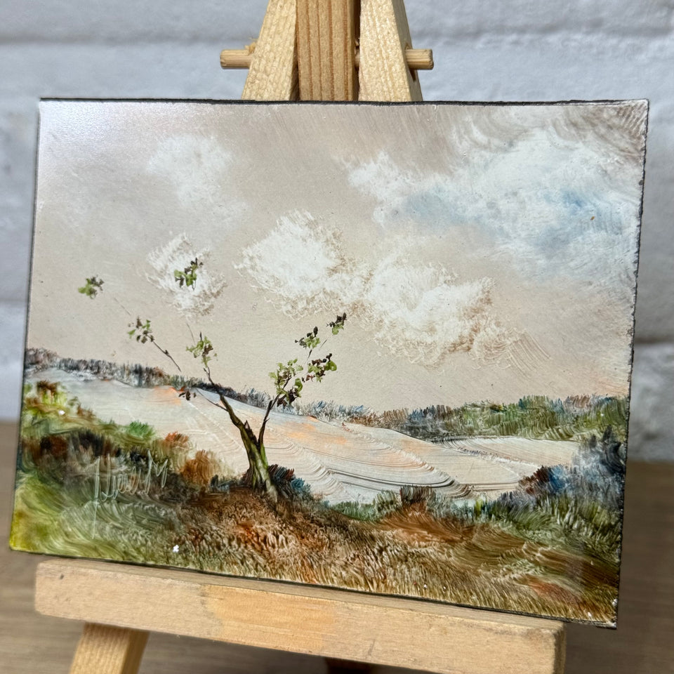 Miniature painting Abstract Landscape by Artes Marcos y Molduras