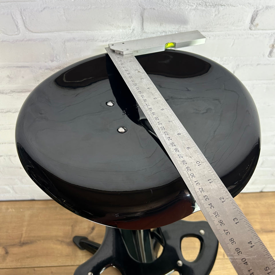 Dulton Industrial Vintage Bar Stool With Tractor Seating, Model Lotus