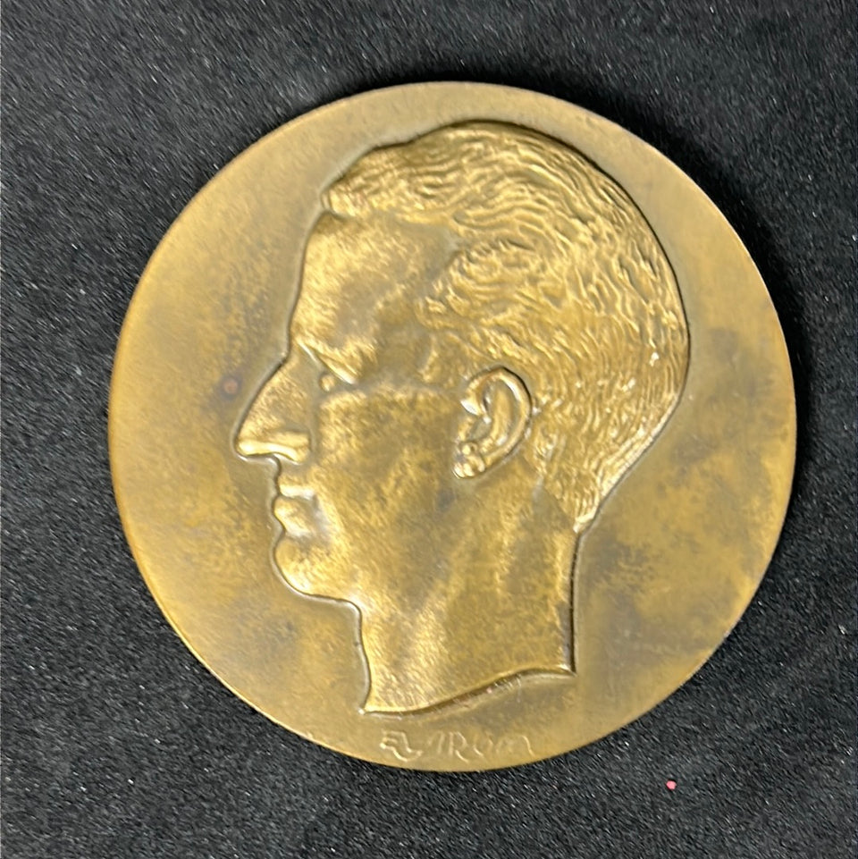 Belgie-Belgique Medaille Brons koning Boudewijn