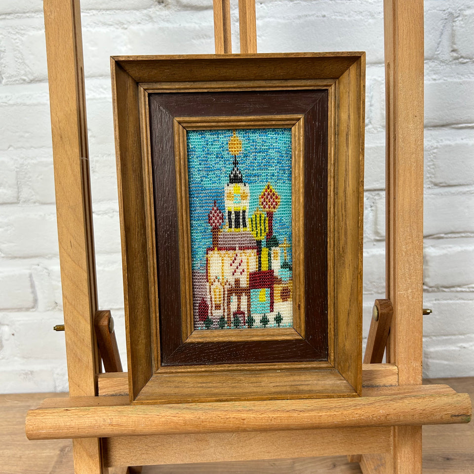 Russian Church - Vintage Mosaic - Framed