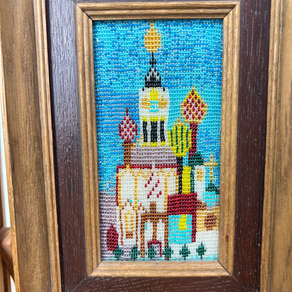 Russian Church - Vintage Mosaic - Framed