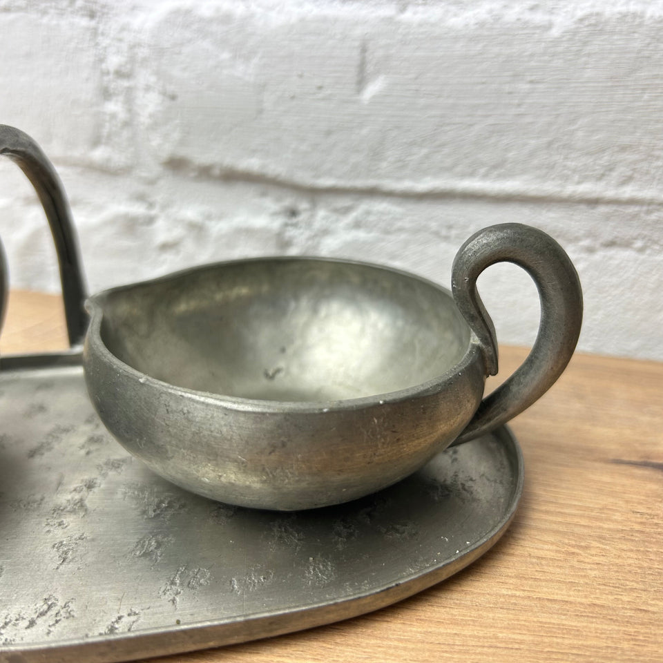 Norway Skurdal Pewter set with marks