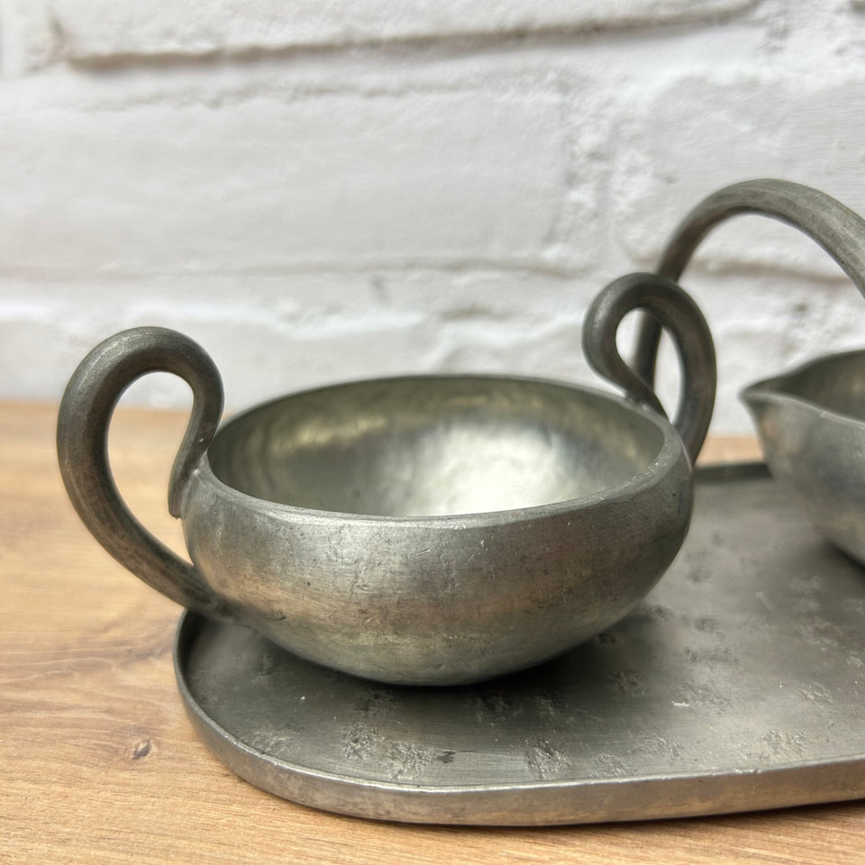 Norway Skurdal Pewter set with marks