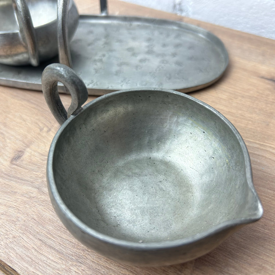 Norway Skurdal Pewter set with marks