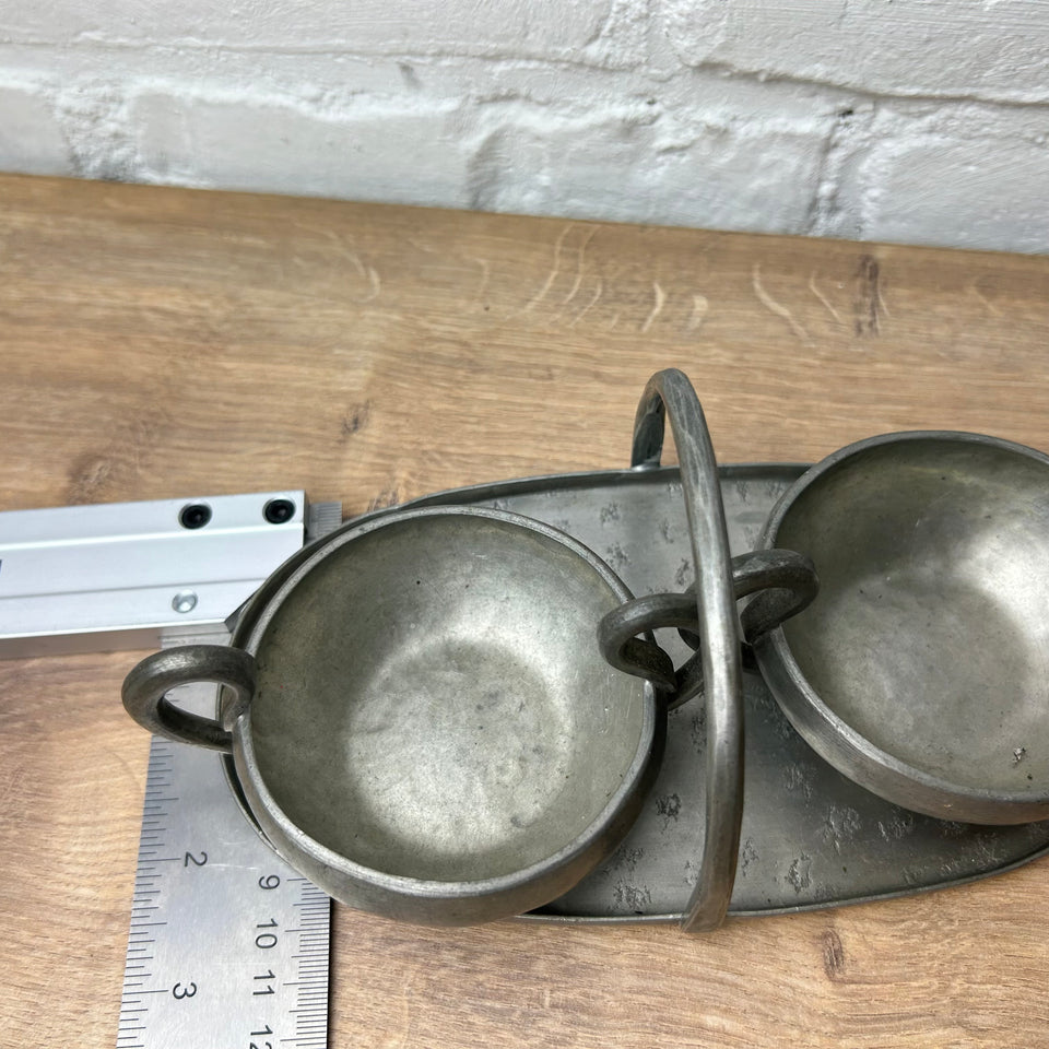 Norway Skurdal Pewter set with marks