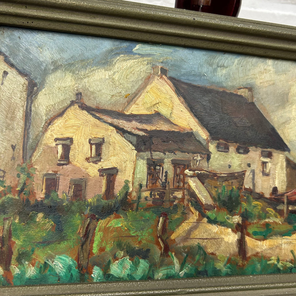 Small Dutch Farm oil painting