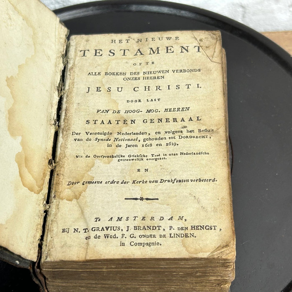 Antique 18th Century Bible from the Netherlands